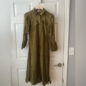 Peyton shirt dress deep olive